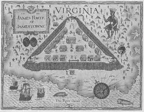 Map Of Jamestown 1607. James Fort at Jamestown in